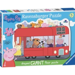 Palapeli Ravensburger Peppa Pig Shaped Bus 24 palaa