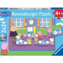 Palapeli Ravensburger Peppa Pig At The Playground 2x24 palaa