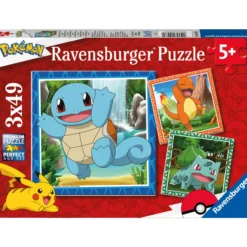 Palapeli Ravensburger Pokémon 3x49 palaa