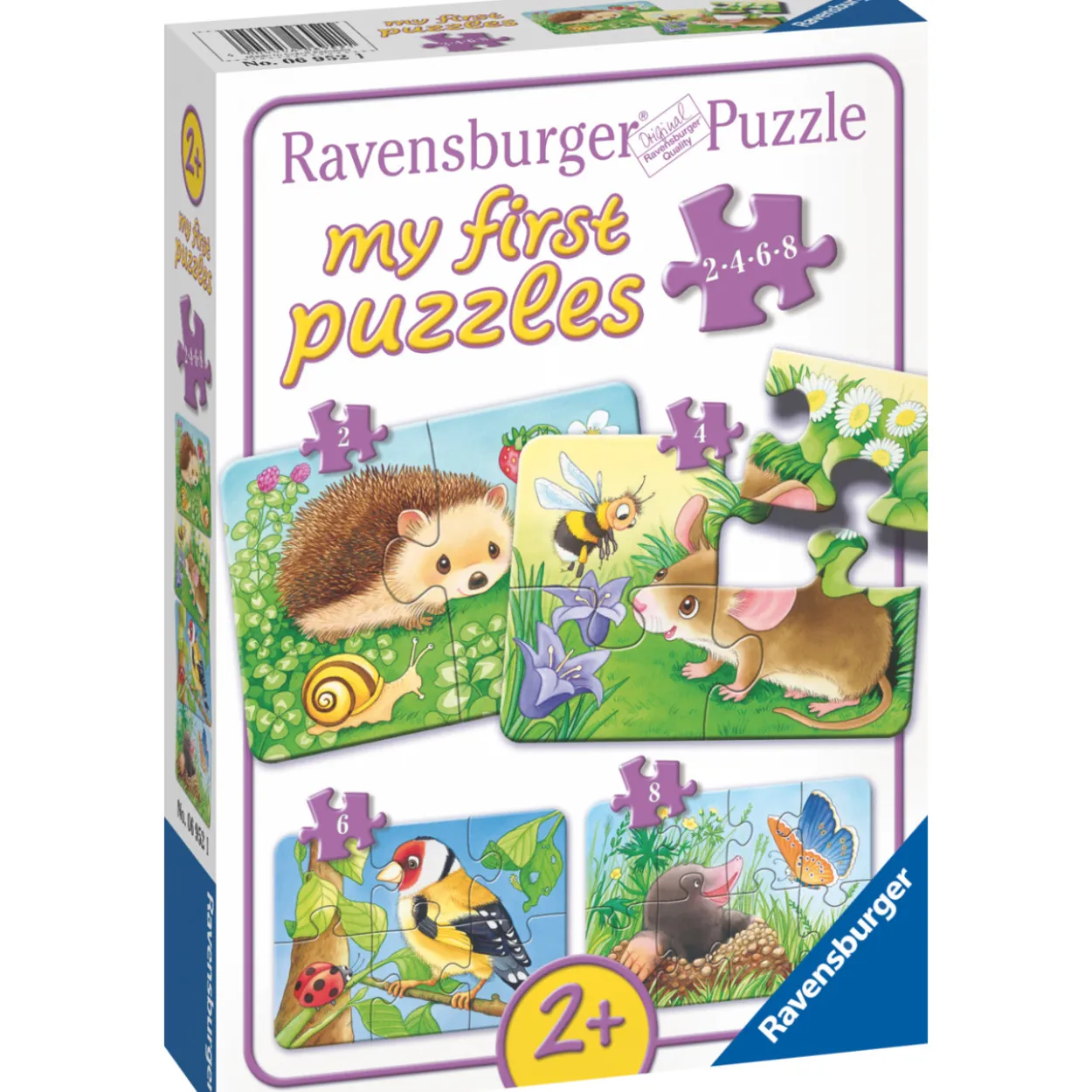 Palapeli Ravensburger Sweet Garden Residents 2/4/6/8 palaa