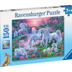 Palapeli Ravensburger Unicorns In The Sunset Glow 150 palaa