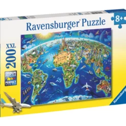 Palapeli Ravensburger World Landmarks Map 200 palaa