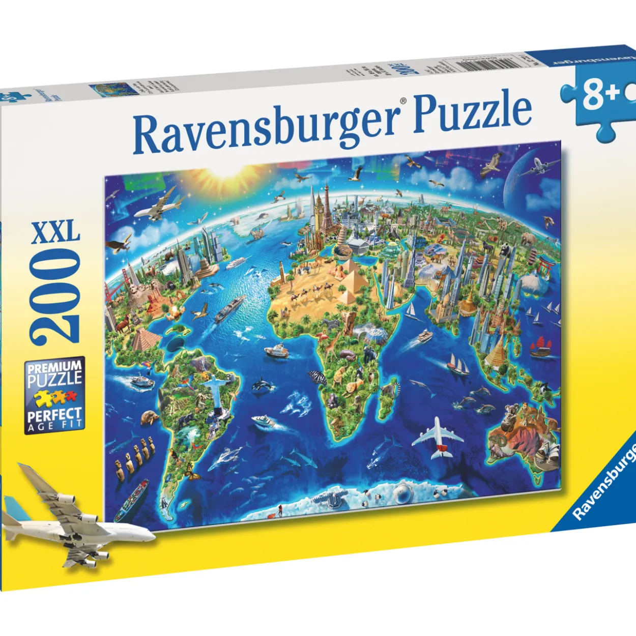 Palapeli Ravensburger World Landmarks Map 200 palaa