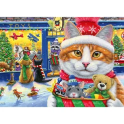 Palapeli Ravensburger 2 x 24 Christmas Kitties