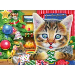 Palapeli Ravensburger 2 x 24 Christmas Kitties