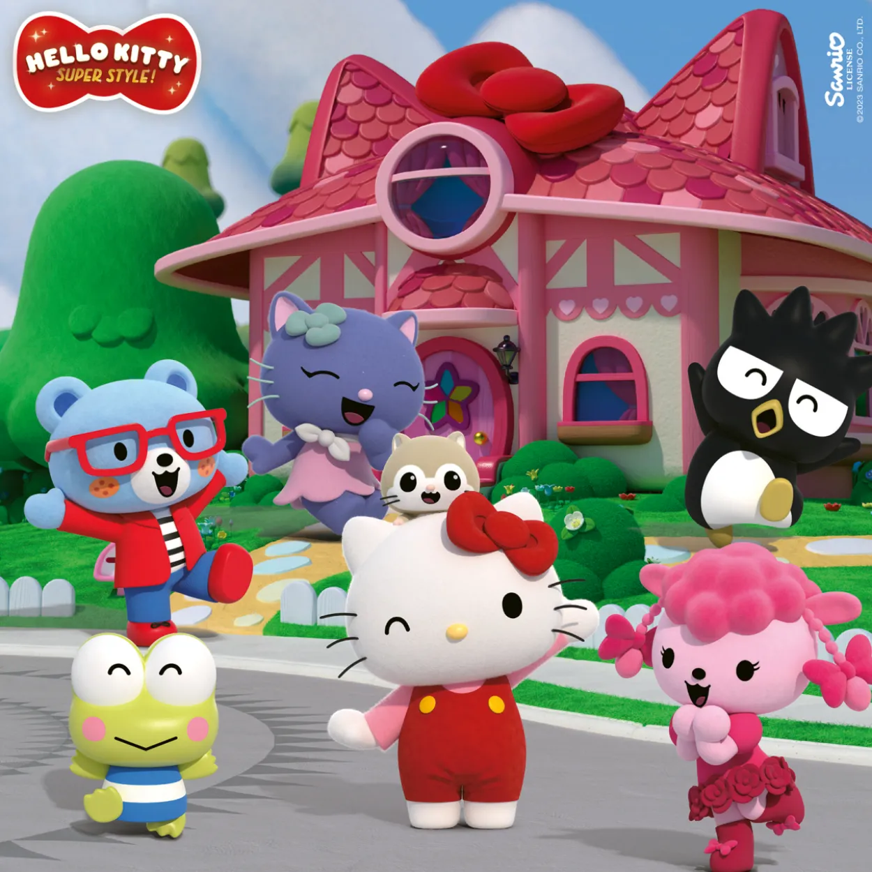 Palapeli Ravensburger 3 x 49 palaa Hello Kitty Super Style