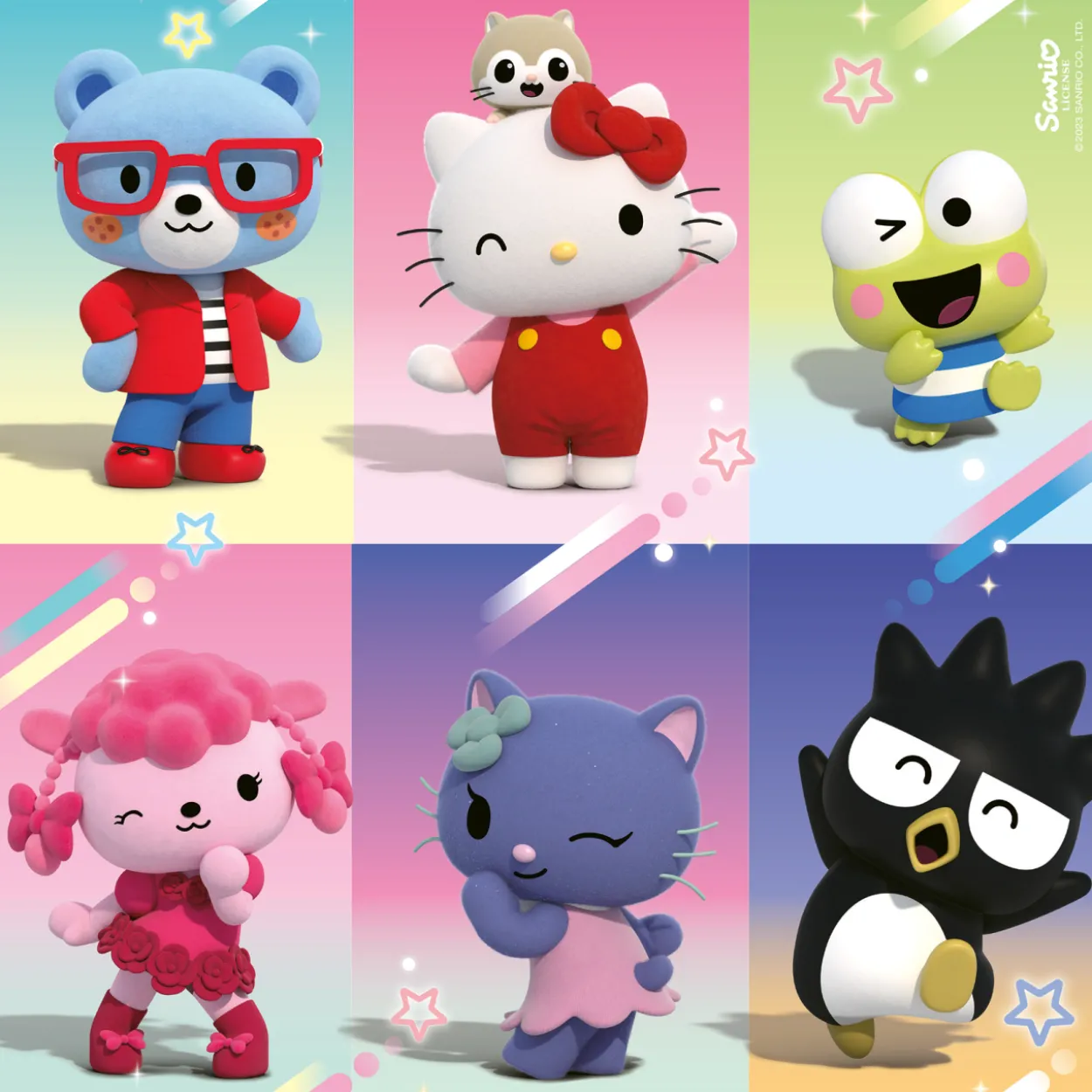 Palapeli Ravensburger 3 x 49 palaa Hello Kitty Super Style