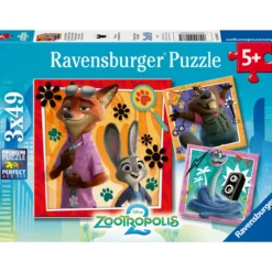Palapeli Ravensburger 3 x 49 palaa Zootopia 2