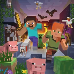 Palapeli Ravensburger 3 x 49 palaa Minecraft Biomes