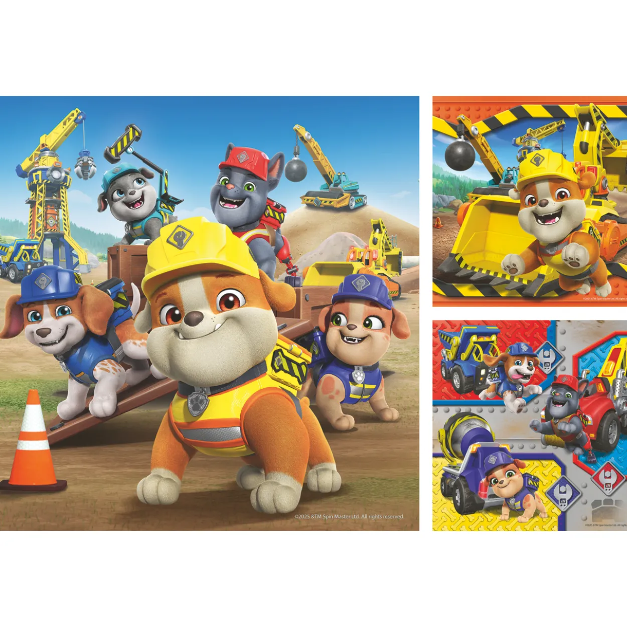Palapeli Ravensburger 3 x 49 palaa Rubble & Crew Work Vechicles