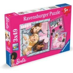 Palapeli Ravensburger 3 x 49 palaa Barbie