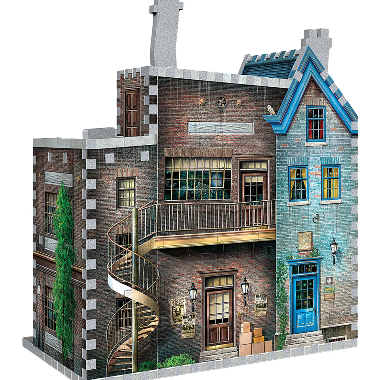 Palapeli Wrebbit 3D Ollivander's Wand Shop & Scribbulus 295 palaa