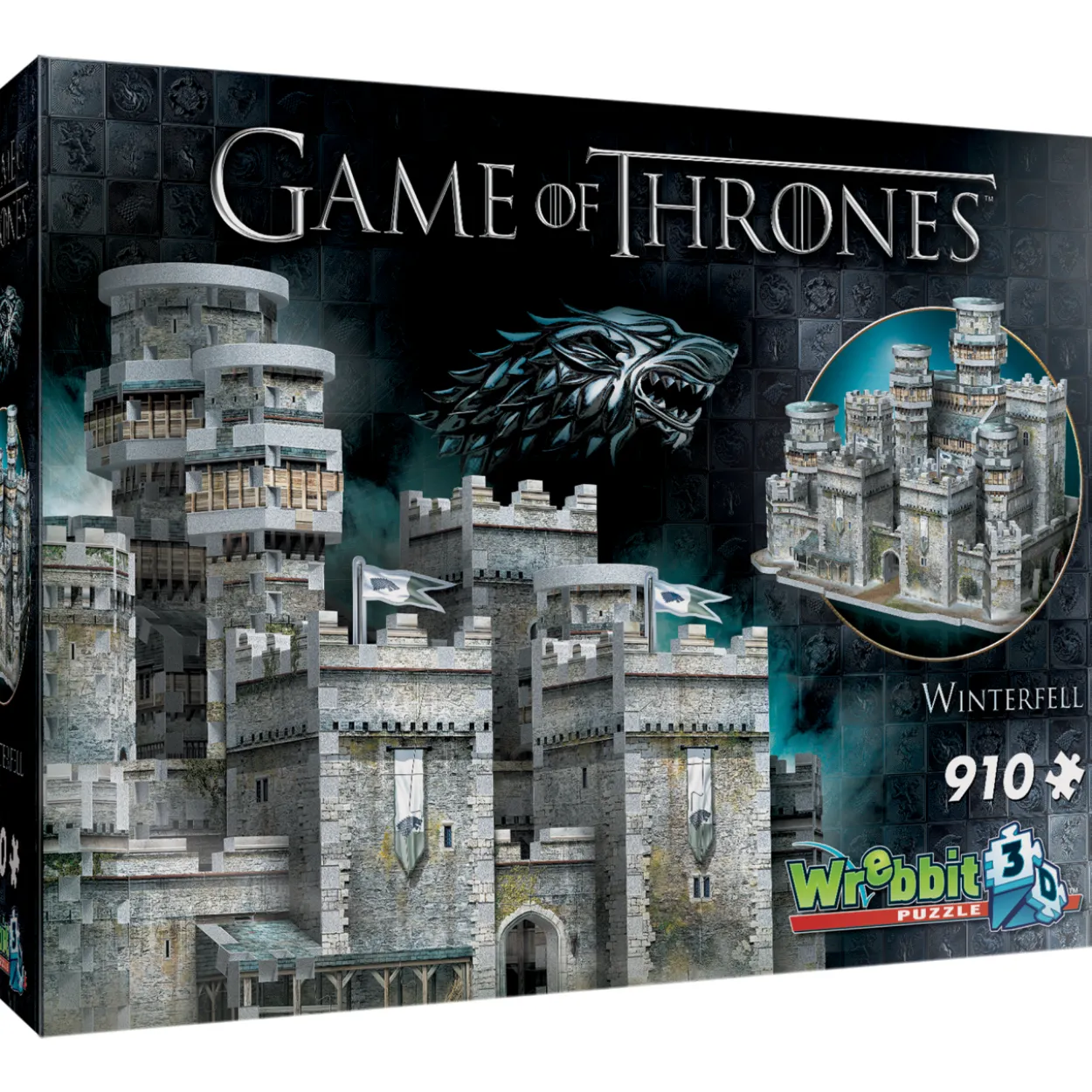 Palapeli Wrebbit 3D Winterfell 910 palaa