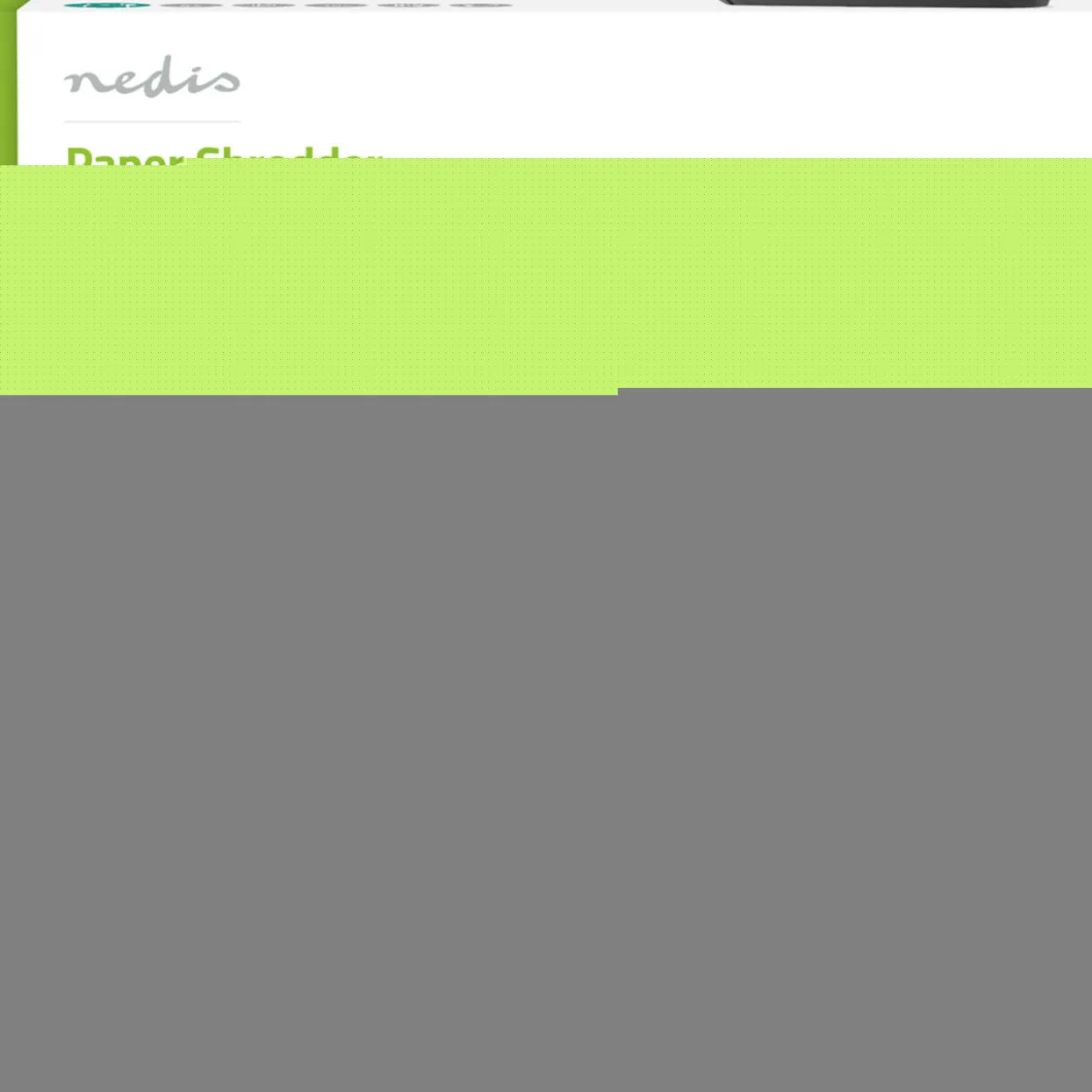 Paperisilppuri Nedis A4 10 l