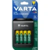 Paristolaturi Varta LCD Plug Charger+ 4 x AA 2100 mAh