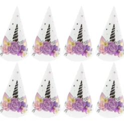 Partyhattu Let's Party 8 kpl Yksisarvinen