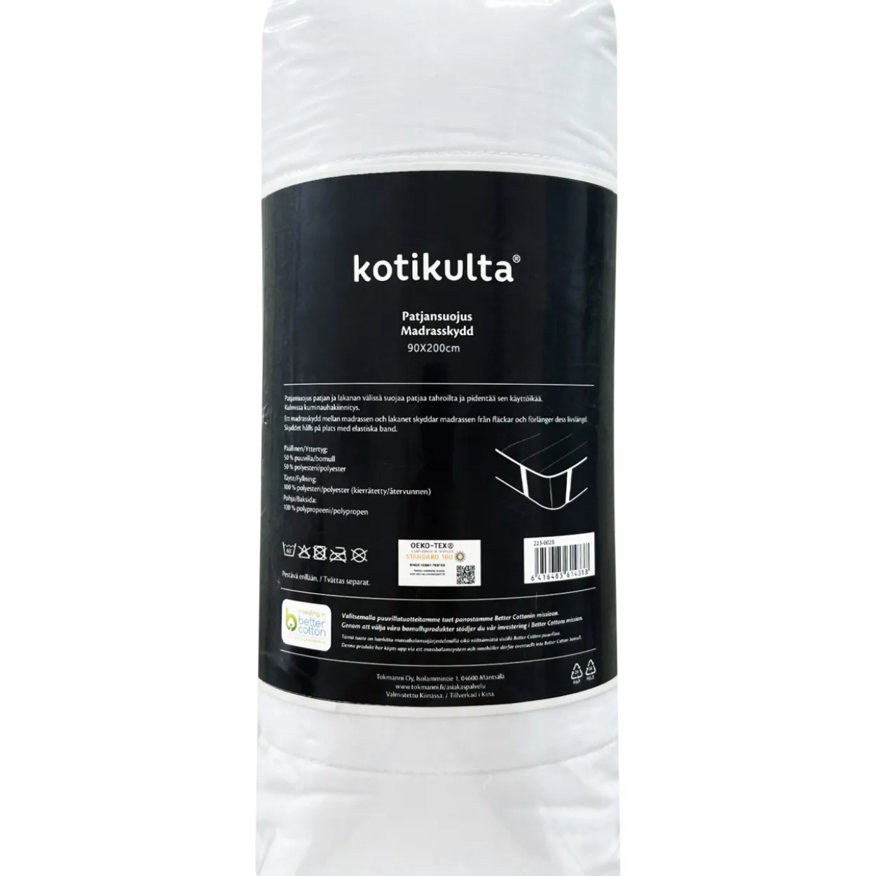 Patjansuojus Kotikulta 90 x 200 cm valkoinen