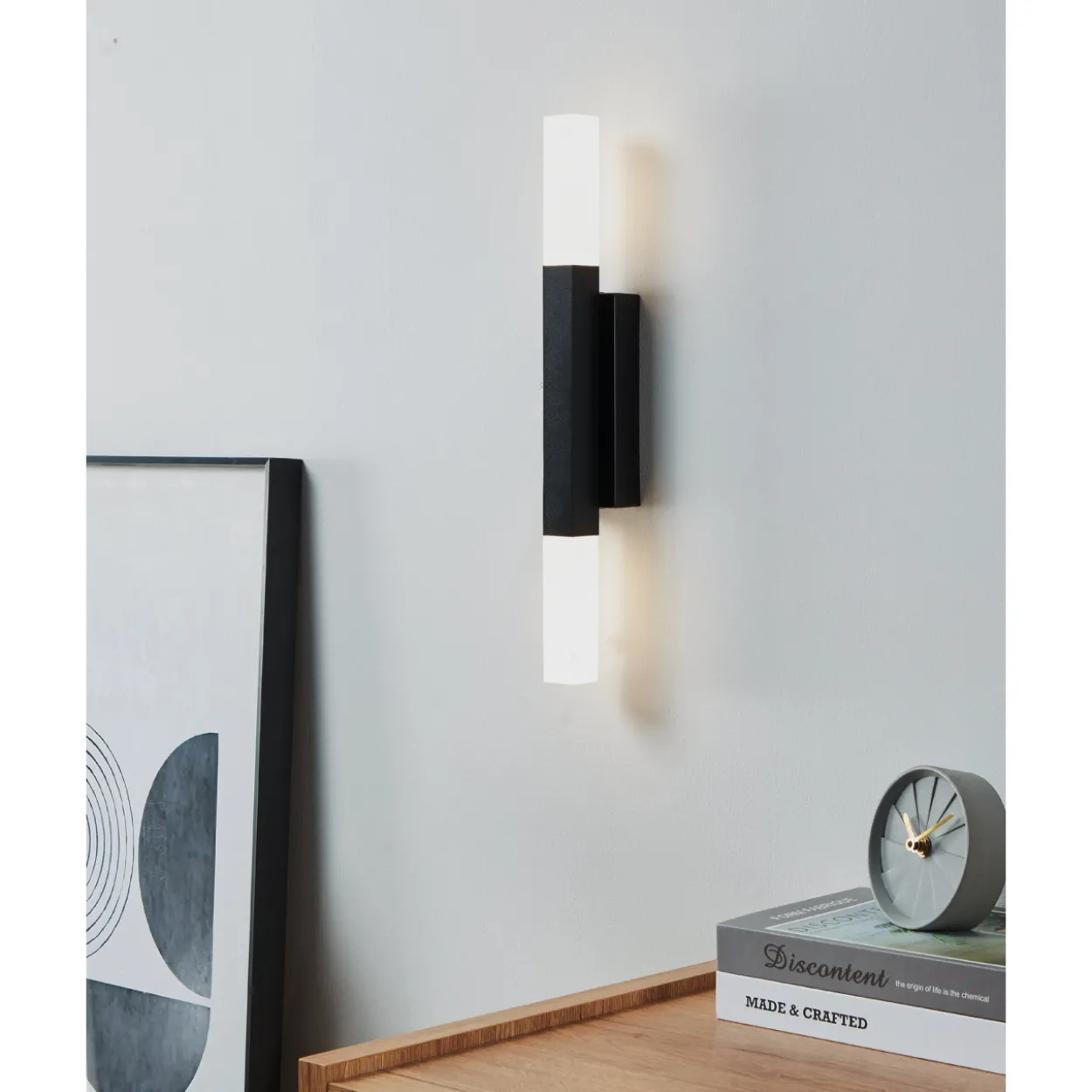 Peilivalaisin EGLO Alcudia led 2x5,5W 42x30cm musta/kromi
