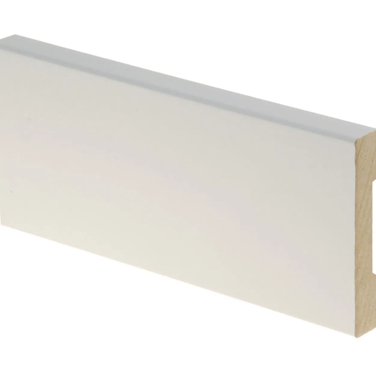 Peitelista Aava MDF 12 x 70 x 2200 mm, melamiini, valkoinen