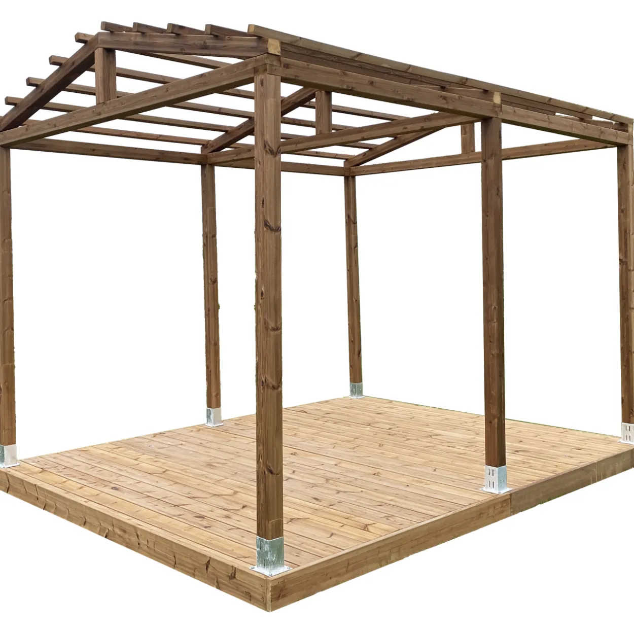 Pergola Patio Terassit 3x3 harjakattoinen, kestopuu