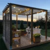 Pergola Patio Terassit 3x3m, kestopuu