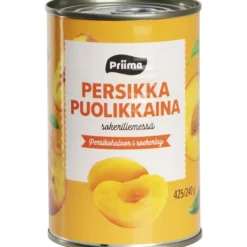 Persikanpuolikas Priima 425/240 g sokeriliemessä