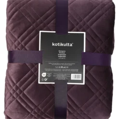 Päiväpeitto Kotikulta 250 x 260 cm Ruudukko violetti