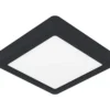 Plafondi EGLO Fueva 5 led 11W 16x16cm musta/valkoinen