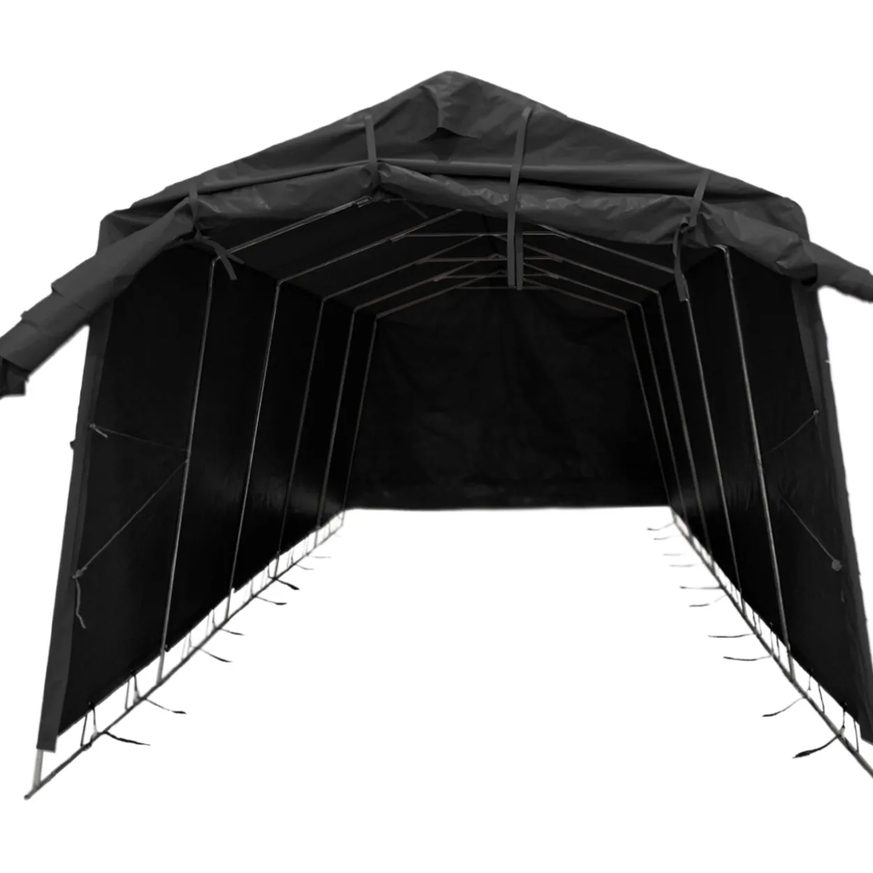 Pressutalli Fornorth 2,7 x 5,1 m, 500g/m2, musta