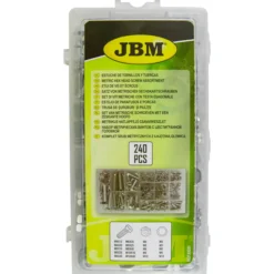 Pultti/mutteri/aluslevylajitelma 240 osaa JBM