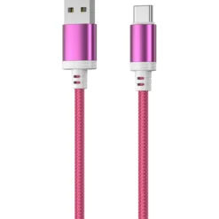 Punottu kaapeli Mobia USB-A, USB-C 30 W punainen, 2 m