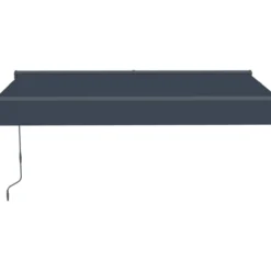 Puolikasettimarkiisi Lykke 2,95 x 2,5 m moottoroitu, tummanharmaa