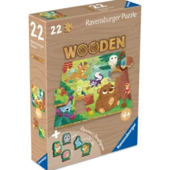 Puupalapeli Ravensburger 22 palaa Forest Animals