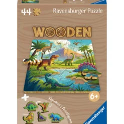 Puupalapeli Ravensburger 44 palaa Dinosaurus
