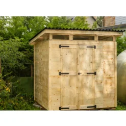 Puutarhavaja Upyard Strongbox XL, 203 x 203 x 230 cm, luonnollinen väri
