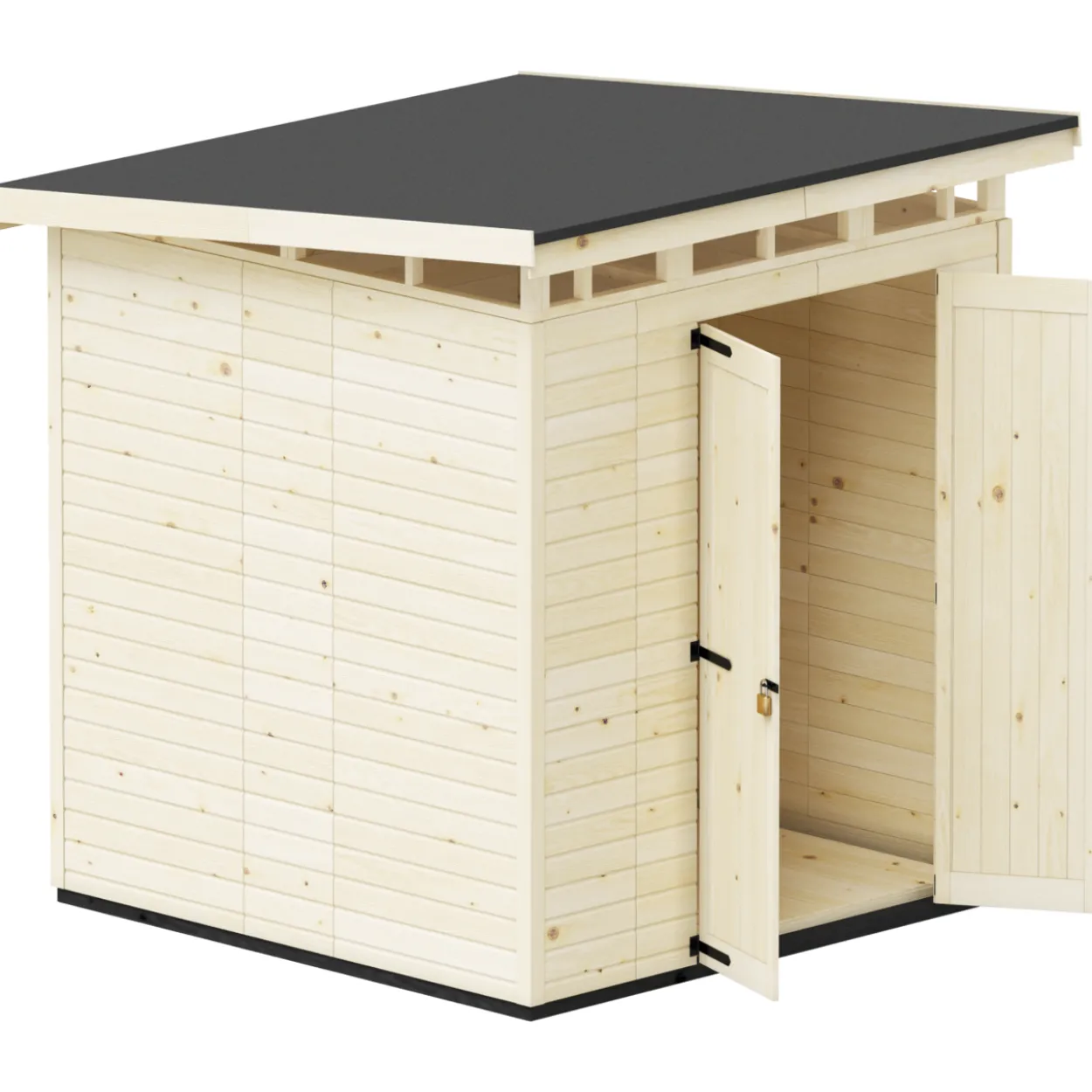 Puutarhavaja Upyard Strongbox XL, 203 x 203 x 230 cm, luonnollinen väri