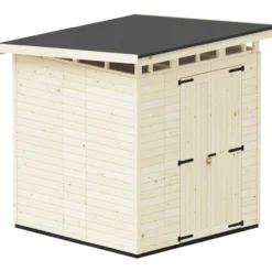 Puutarhavaja Upyard Strongbox XL, 203 x 203 x 230 cm, luonnollinen väri