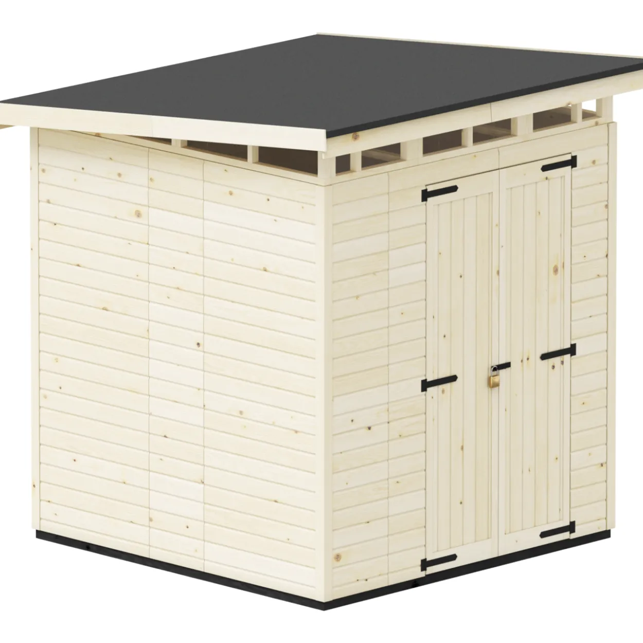 Puutarhavaja Upyard Strongbox XL, 203 x 203 x 230 cm, luonnollinen väri