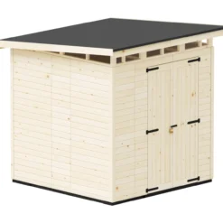 Puutarhavaja Upyard Strongbox XL, 203 x 203 x 230 cm, luonnollinen väri