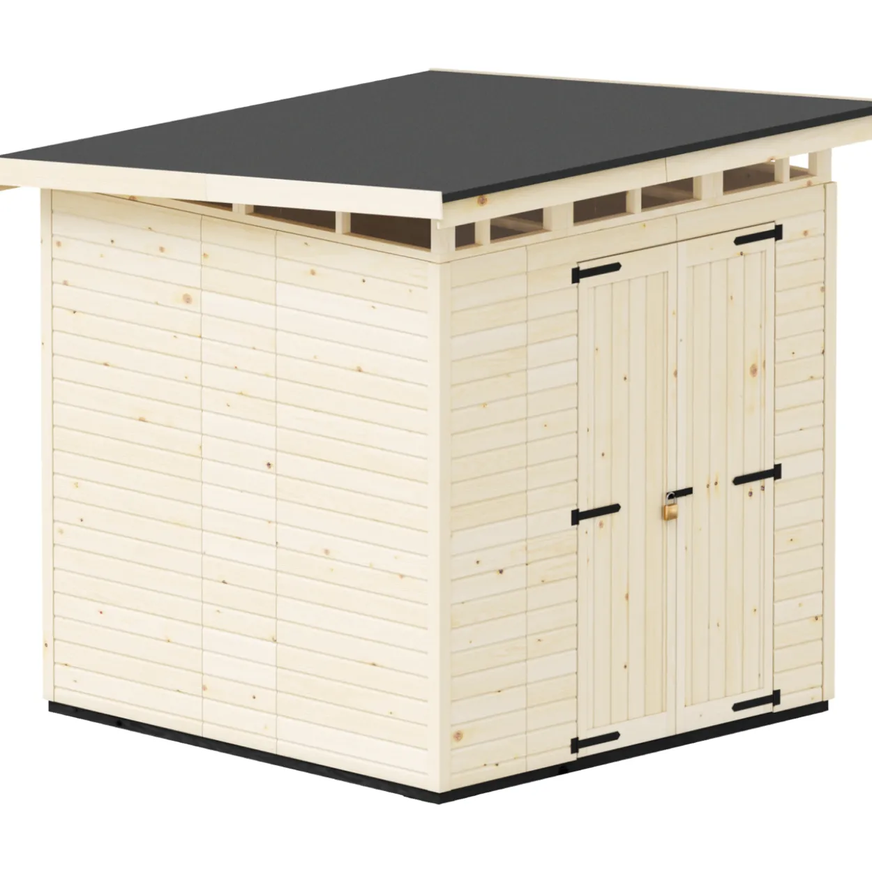 Puutarhavaja Upyard Strongbox XL, 203 x 203 x 230 cm, luonnollinen väri
