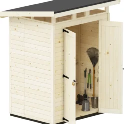 Puutarhavaja Upyard Strongbox M, 163 x 127 x 222 cm, luonnollinen väri