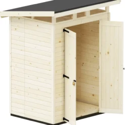 Puutarhavaja Upyard Strongbox M, 163 x 127 x 222 cm, luonnollinen väri