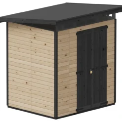 Puutarhavaja Upyard Strongbox L, 203 x 163 x 225 cm, ruskea/musta