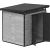 Puutarhavaja Upyard Strongbox XL, 203 x 203 x 230 cm, harmaa/musta