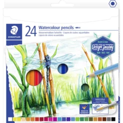Puuvärikynä Staedtler 24 kpl vesiliukoinen