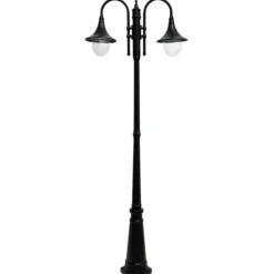 Pylväsvalaisin Kartano PKT-2-U E27 max 2 x 100 W musta