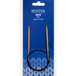 Pyöröpuikot Novita 40 cm 3,5 mm koivu