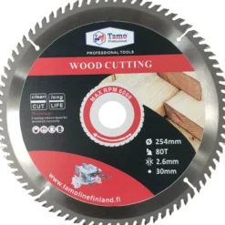 Pyörösahanterä Tamo Professional 250 mm x 80T x 30 mm