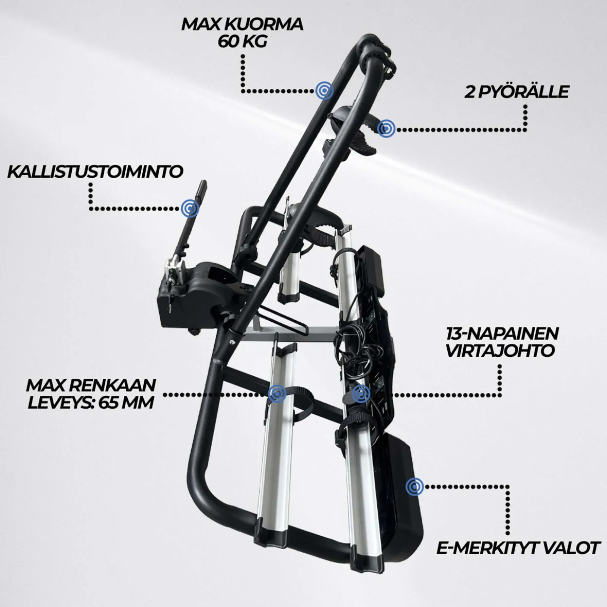 Pyöräteline autoon 2-pyörälle Trekker X200