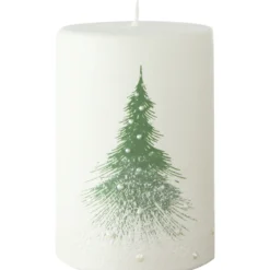 Pöytäkynttilä Kotikulta 10 cm lumikuusi